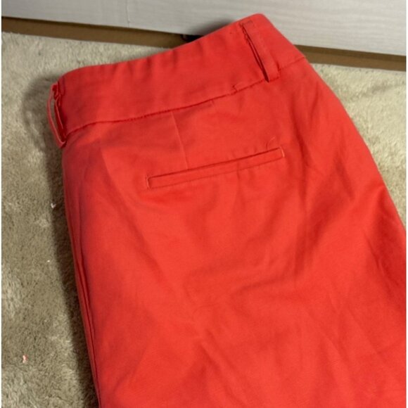 Tanjay Petites Coral Womens Pants 14P Light Cotton Blend Slim Fit 25" Inseam - Picture 4 of 9